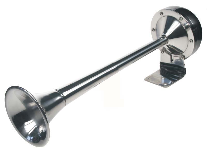 Singl-fanfára 420mm, chrom, 12V, elektromagnetická (sn-403)