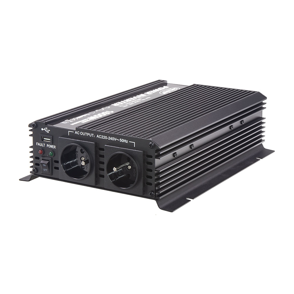 CARCLEVER Měnič napětí z 12/230V + USB, 1600W (351612)