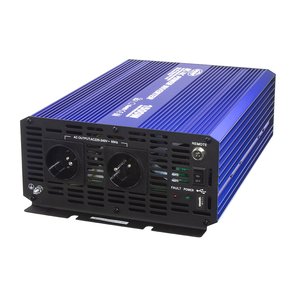CARCLEVER Sinusový měnič napětí z 12/230V + USB, 1500W (35psw1512)