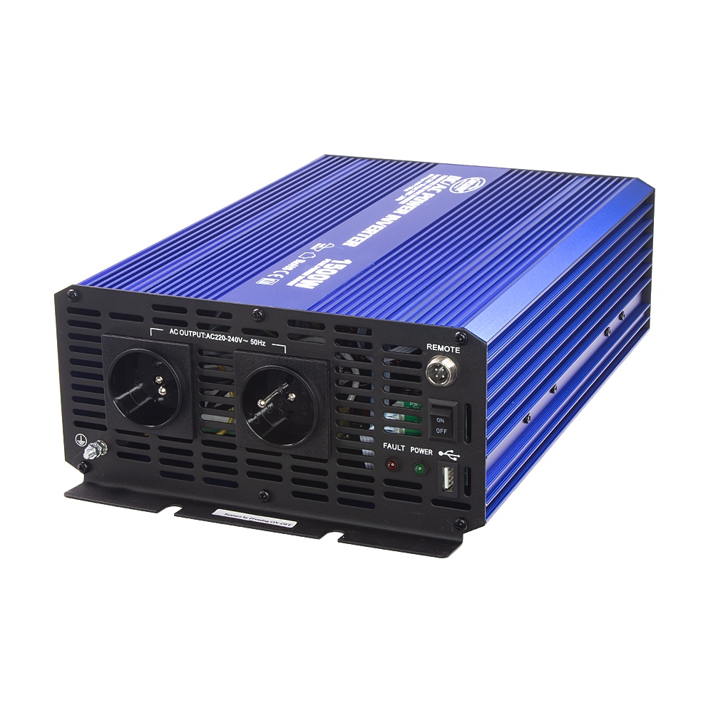 CARCLEVER Sinusový měnič napětí z 24/230V + USB, 1500W (35psw1524)