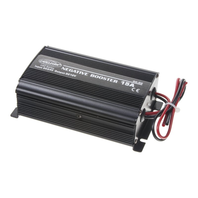 CARCLEVER Spínaný měnič napětí z 24/12V, 15A bez ventilátoru (34315)