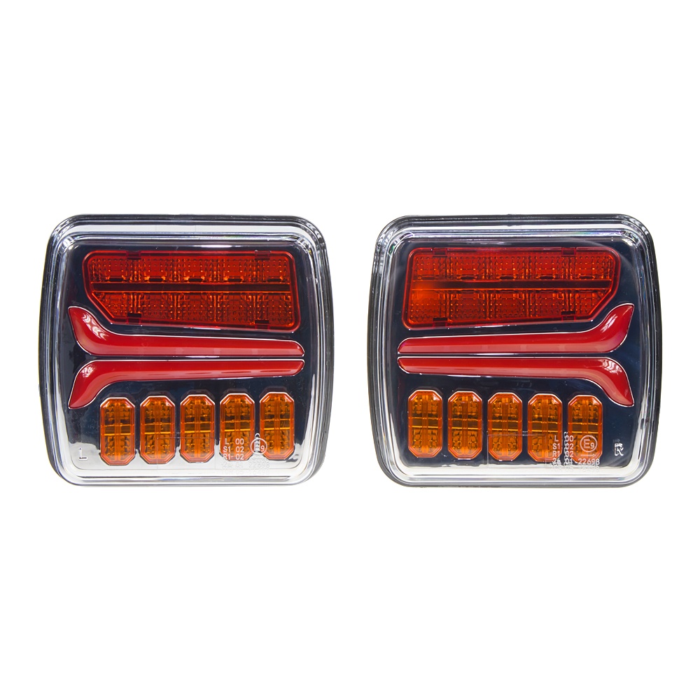 CARCLEVER Sdružená LED lampa zadní s dynamickými blinkry 12/24V (trl21led)