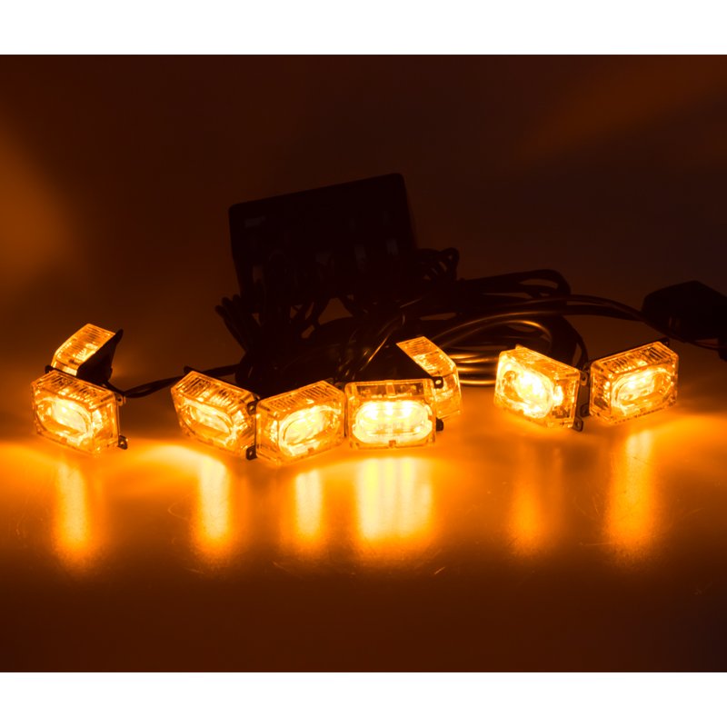 PREDATOR LED do mřížky, 12V, oranžový (kf008)