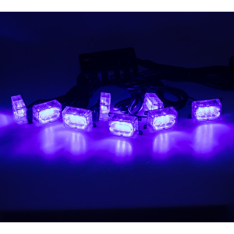 PREDATOR LED do mřížky, 12V, modrý (kf008blu)
