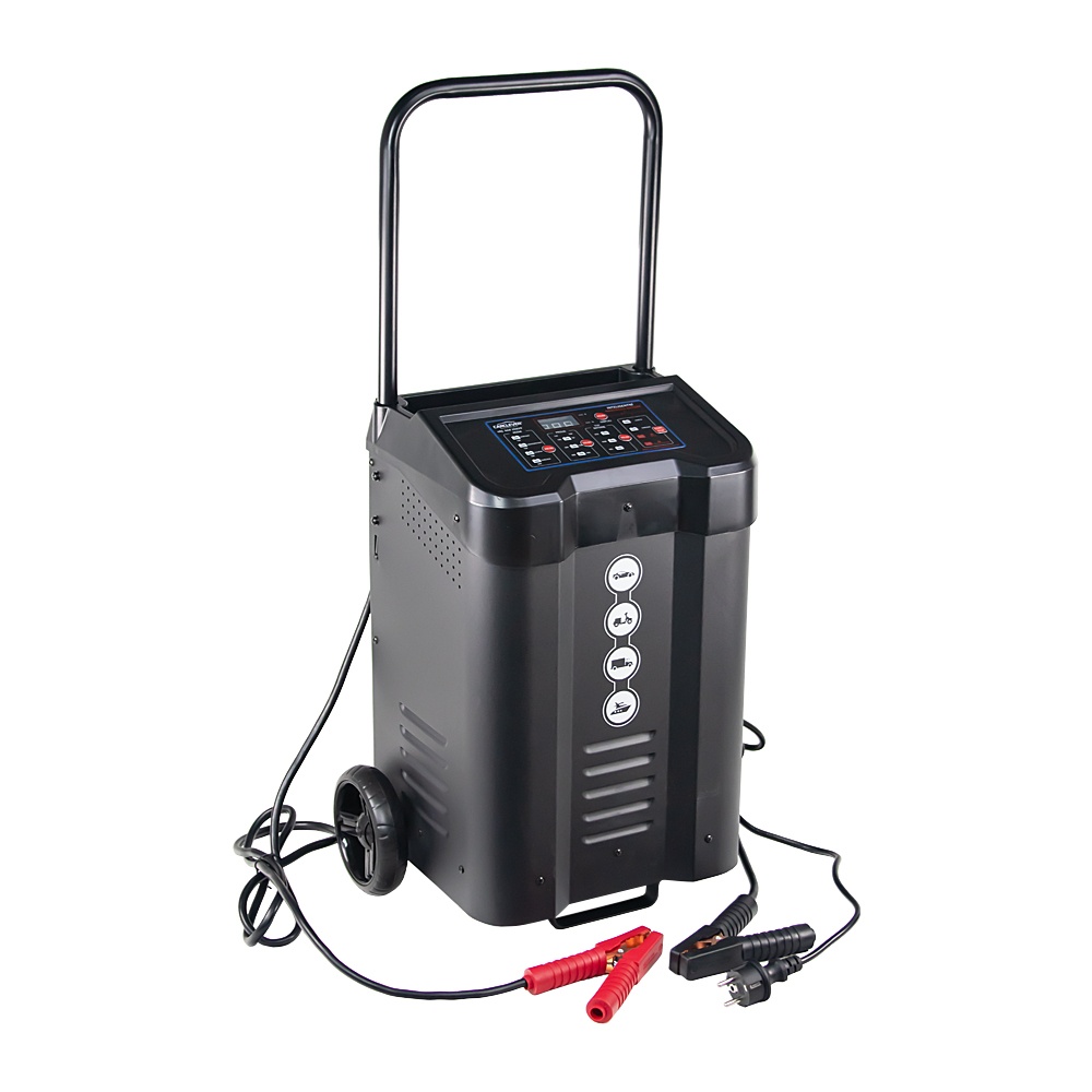 CARCLEVER MULTI nabíječka, vozík do servisů + start.zdroj 200A 12V/24V (35929)
