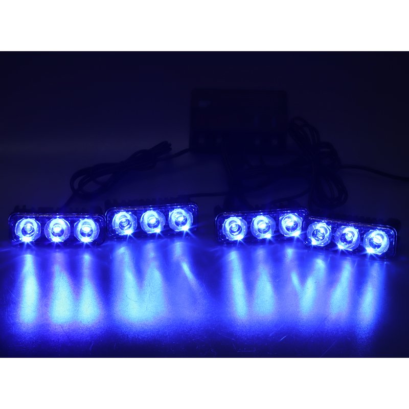 PREDATOR LED vnější bezdrátový, 12x LED 1W, 12V, modrý (kf326Wblu)