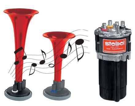 STEBEL MP2 MUSIC France Police 12V fanfáry (ST130M)