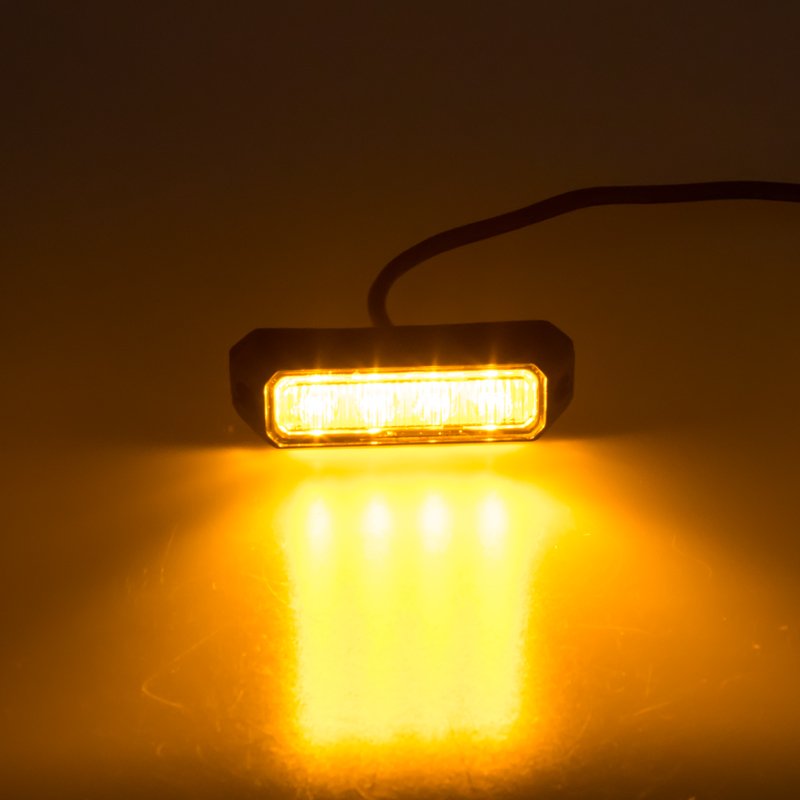 PREDATOR 4x3W LED, 12-24V, oranžový, ECE R65 (kf004E3W)