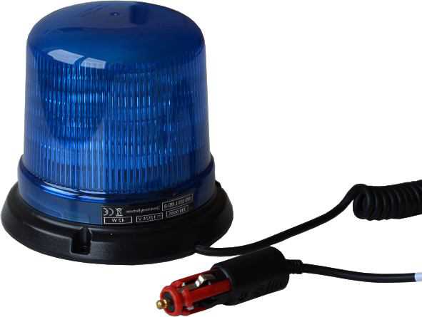 Maják LED,12/24V, magnetický, modrý B14-VMD 024L-MD-10B