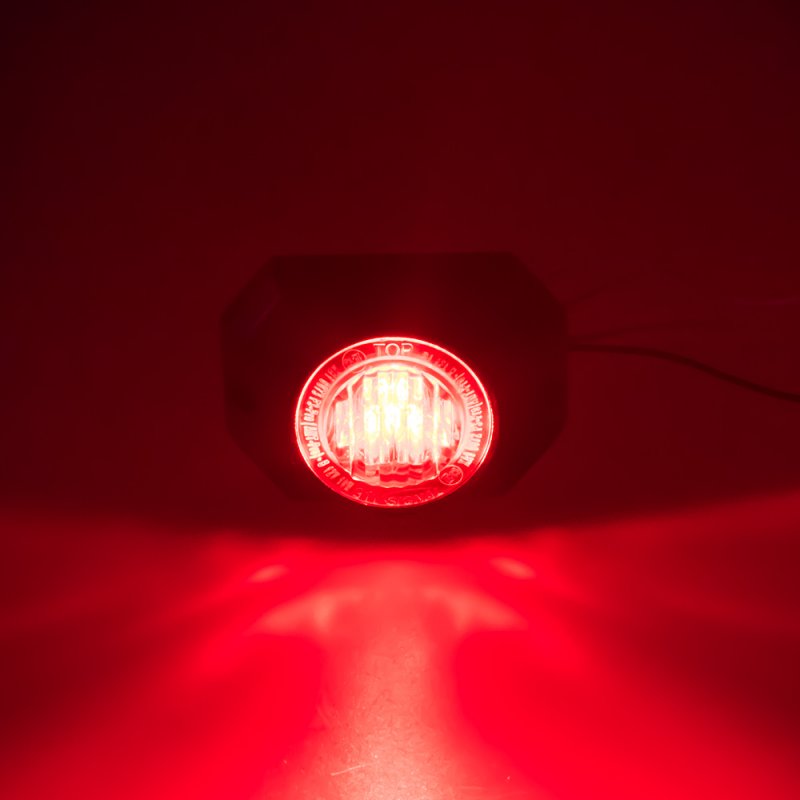 PROFI výstražné LED světlo vnější, 12-24V, červené (911-P3red)
