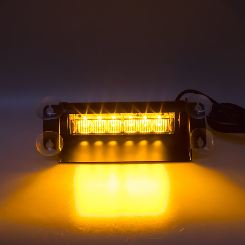 PREDATOR LED vnitřní, 6x3W, 12-24V, oranžový, 210mm, ECE R10 (kf751)