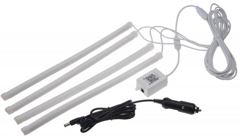 LED podsvětlení vnitřní RGB 12V, bluetooth, 4 pásky (95RGB-SET04)