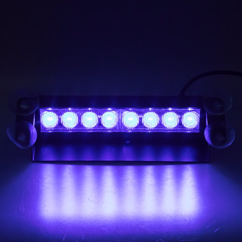 PREDATOR LED vnitřní, 8x3W, 12-24V, modrý, 233mm (kf750-2blu)