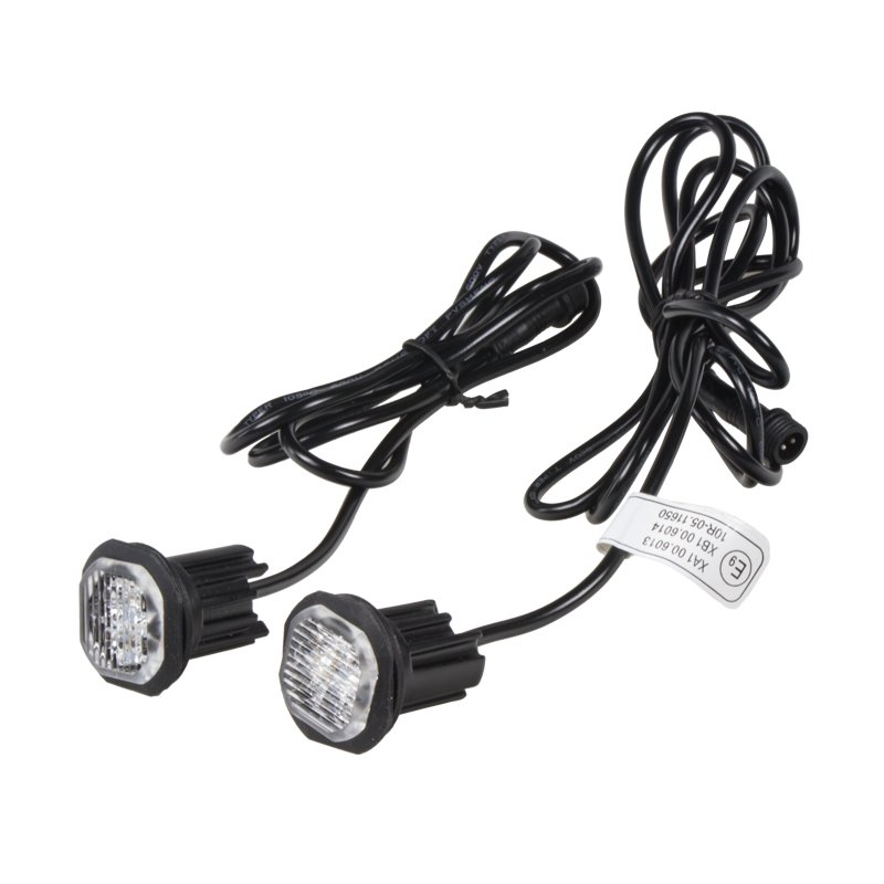 2x PROFI vstran LED svtlo vnj modr, 12-24V, ECE R65 (kf312blu)