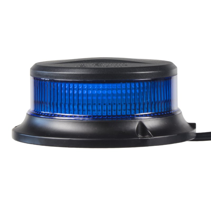 LED maják, 12-24V, 18x1W modrý, magnet, ECE R65 R10 (wl310mblu)