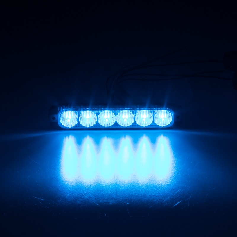 PROFI SLIM výstražné LED světlo vnější, modré, 12-24V, ECE R65 (911-006blu)