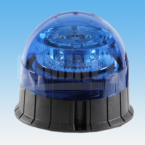 LUMINEX LED maják modrý 9-33V, 8x3W, pevná montáž, 142x130mm, ECE R10 R65 (727469)