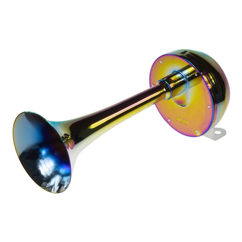 Singl-fanfára 320mm, chrom-duha, 12V, elektromagnetická, nízký tón (sn-250Lr/12V)