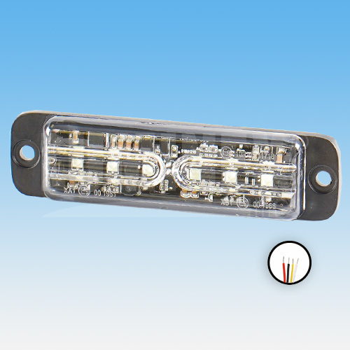 LED výstražné světlo červené - PREDÁTOR 2000, 9-33V