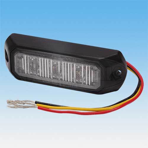LED predator oranžový 86x28x16 mm, 9-33V, ECE R65