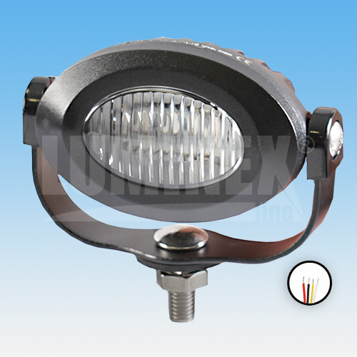 LED predator ovln, modr, 3x3W, 9-33V, ECE R65