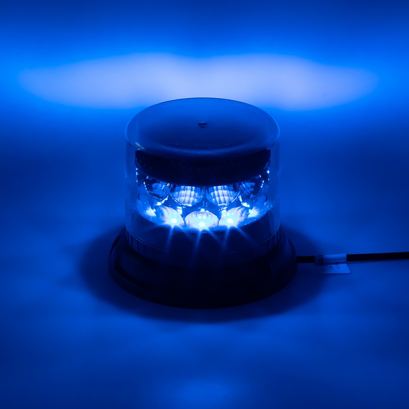PROFI LED maják 12-24V 24x3W modrý čirý 133x110mm, ECE R65 (911-C24fbluCl)