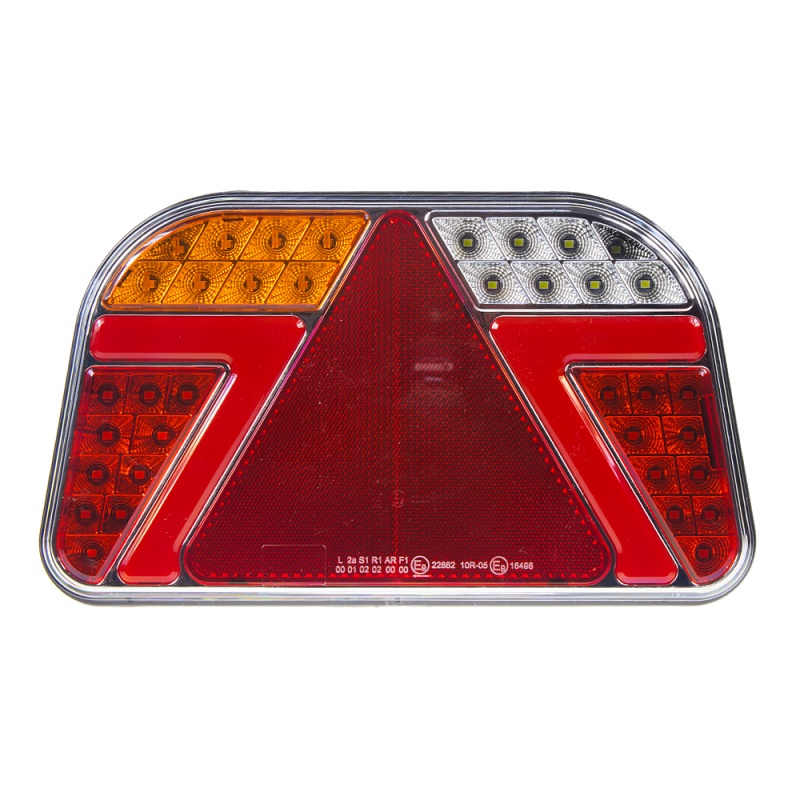 Sdružená LED lampa levá zadní s trojúhelníkem 12/24V (trl31L)