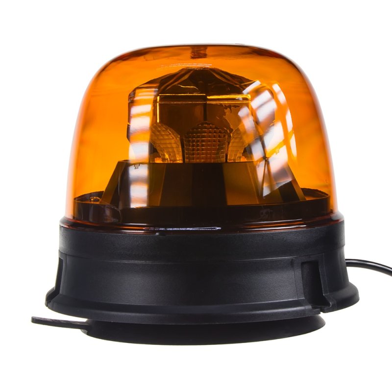 LED maják, 12-24V, 10x1,8W, oranžový, magnet, ECE R65 R10 (wl73)