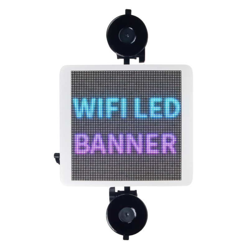 Wifi LED banner - plnobarevný displej s vysokým jasem 21,5 cm x 19,5 cm (LED-banner2)
