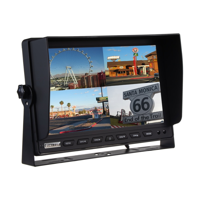 AHD monitor 10,1 s kvadrátorem a s 4x4PIN vstupy (sv1012qAHD)