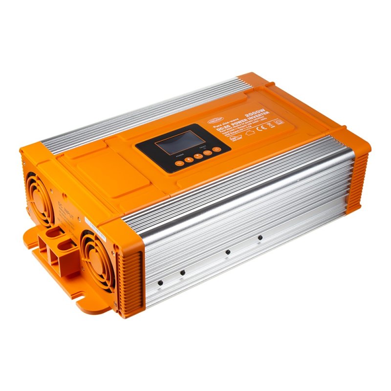 CARCLEVER Sinusový měnič napětí z 24/230V, 2000W/displej (35psw2024PXD)