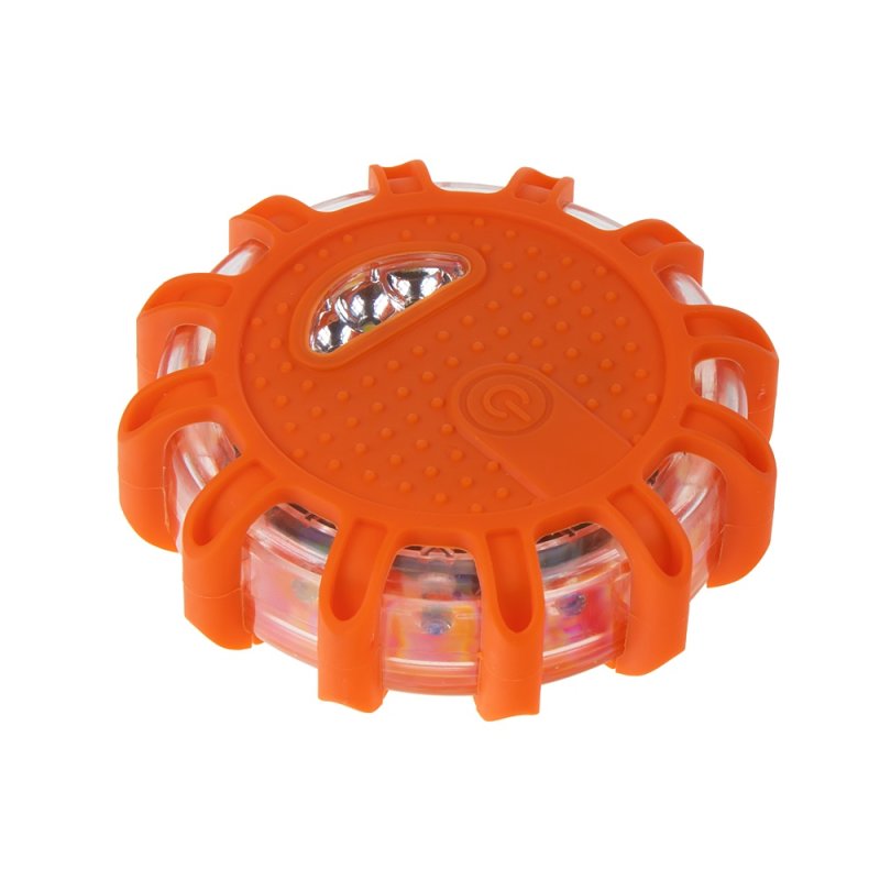LED výstražné světlo 12 + 3LED na 3x baterii AAA, červené (wl-h01redAAA)