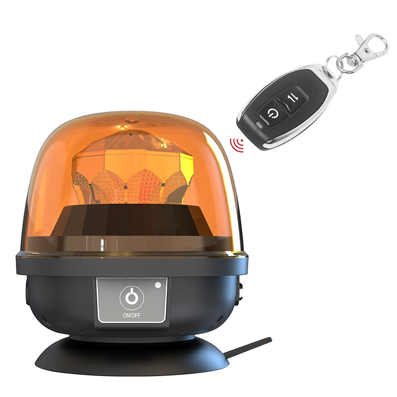 AKU LED maják, oranžový, dálkové ovládání, magnet, ECE R10, R65 (wlbat73re)