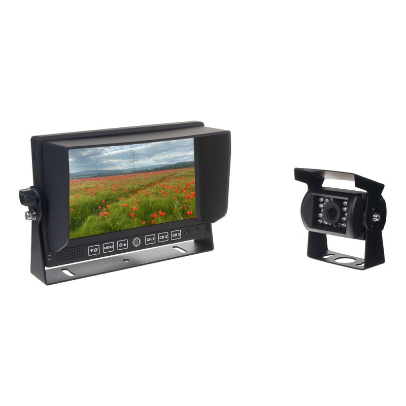 AHD kamerový set s monitorem 7, 3x 4PIN + kamera + 15m kabel (sv708AHDset)