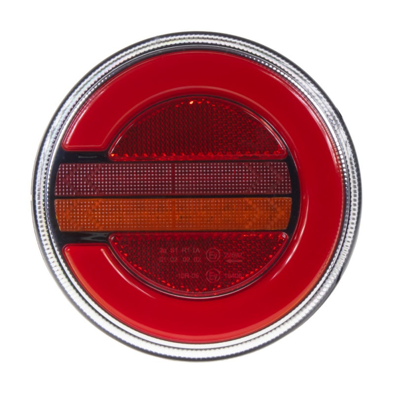 LED sdružená lampa zadní levá s dynamickými blinkry, 12-24V, ECE (trl229ledL)