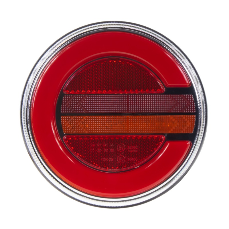 LED sdružená lampa zadní pravá s dynamickými blinkry, 12-24V, ECE (trl229ledP)