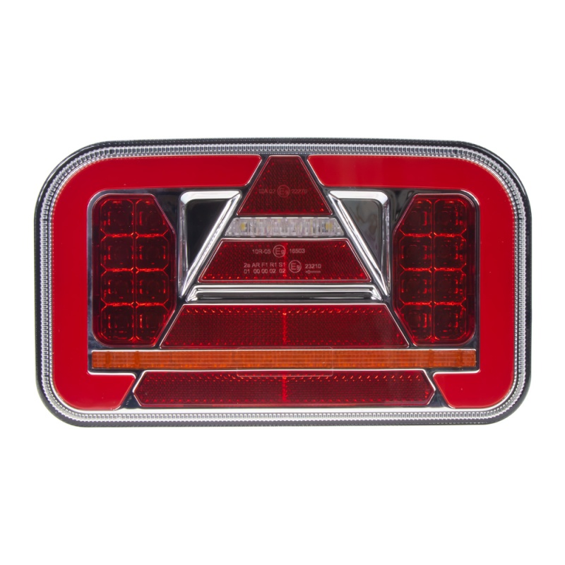Sdružená LED lampa levá zadní s dynamickými blinkry 12/24V (trl35L)