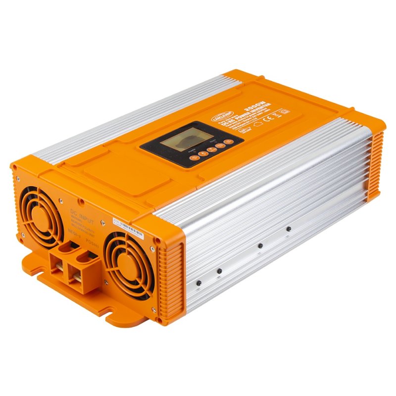 CARCLEVER Sinusový měnič napětí z 12/230V, 2000W/displej (35psw2012PXD)