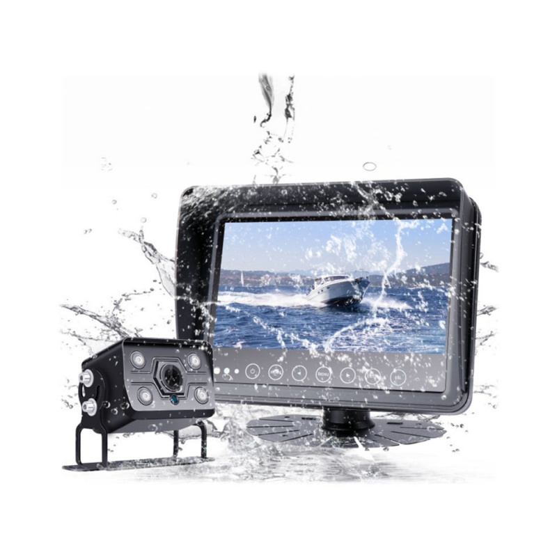 AHD set Monitor 7 prachotěsný/voděodolný/nárazu odolný, 2x4PIN vstup + kamera + 15m kabel (sv701wtpAHDset)
