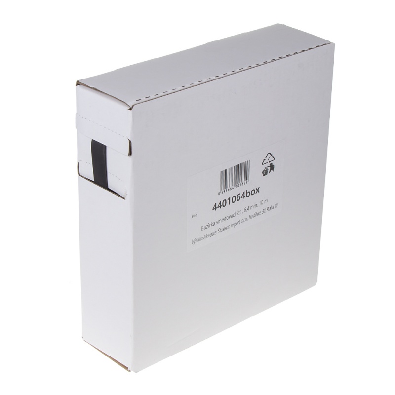 Bužírka smrštovací 2:1, 6,4 mm, 10 m (4401064box)
