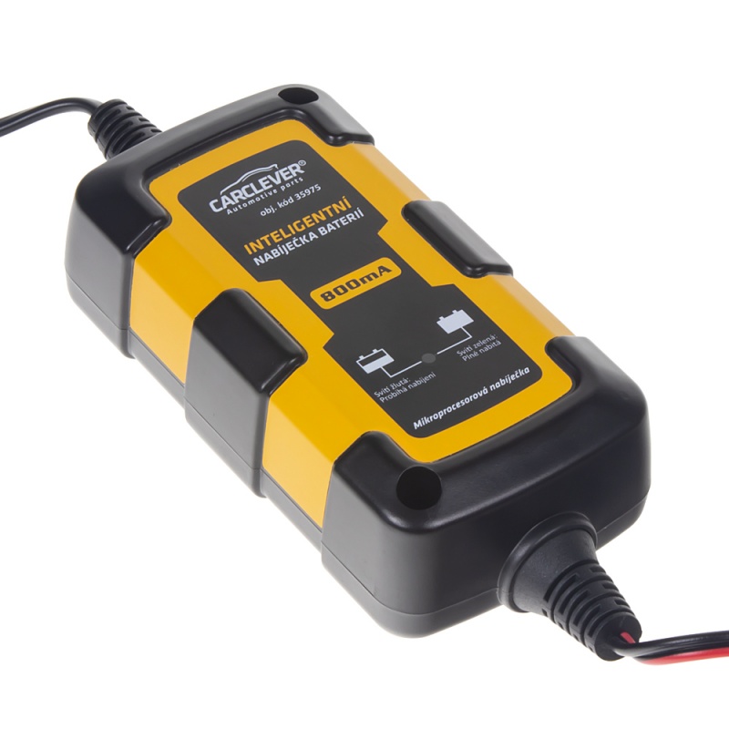 Inteligentní udržovací nabíječka baterií CARCLEVER 12V - 800mA (35975)