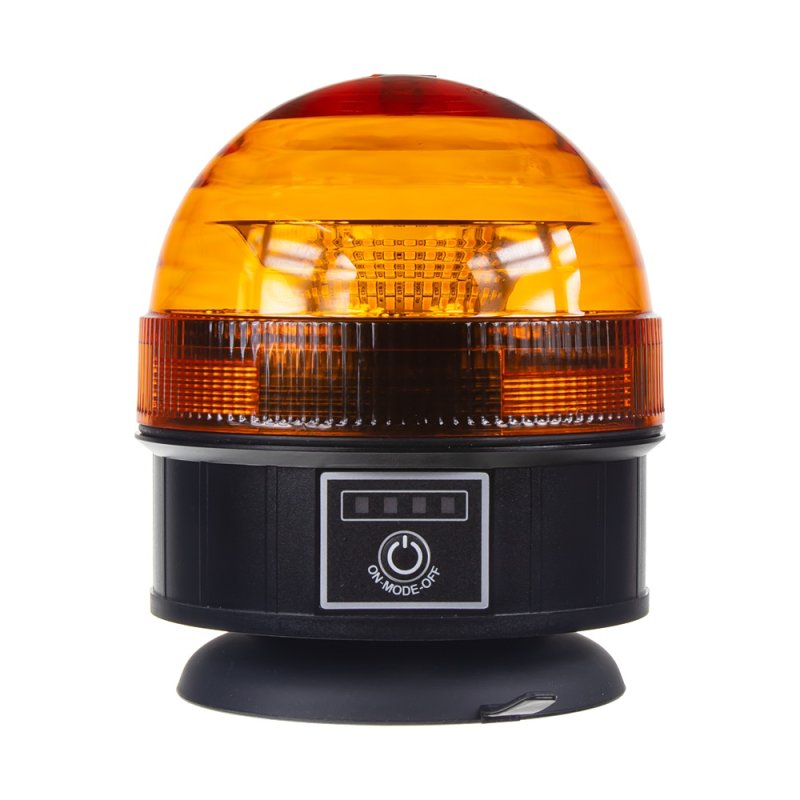 AKU LED maják, 30x1W oranžový, magnet (wlbat191)