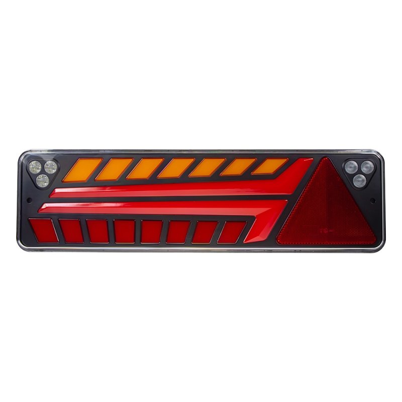 Sdružená LED lampa levá zadní s dynamickými blinkry 12/24V (trl36L)