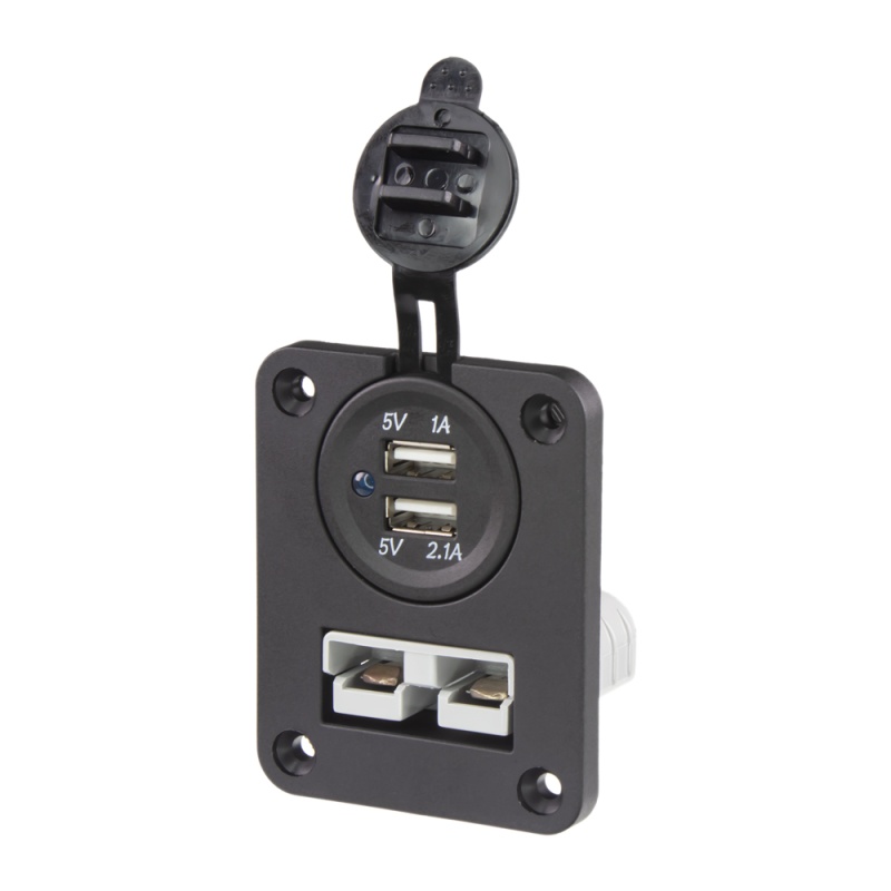 2x USB + Anderson zásuvka 50A do panelu (34582)