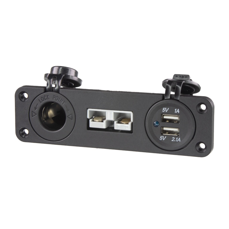 Dvojitá CL,2x USB + Anderson zásuvka 50A do panelu (34583)