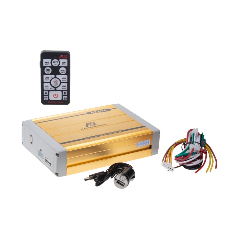 Profesionální výstražný systém s mikrofonem 400W, 12V (SN400Ws2) AKCE