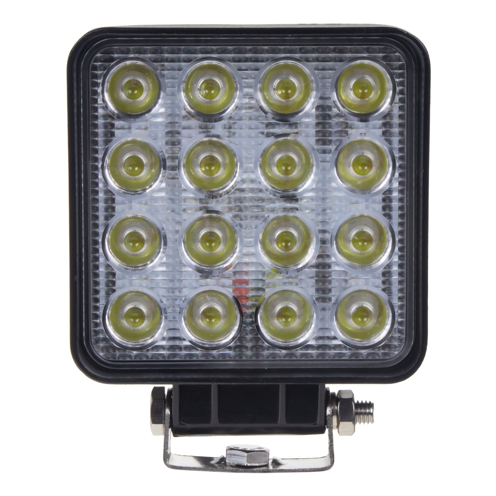 LED svtlo hranat bl/oranov predtor 16x3W, 107x107x60mm, ECE R10 (wl-806wo)