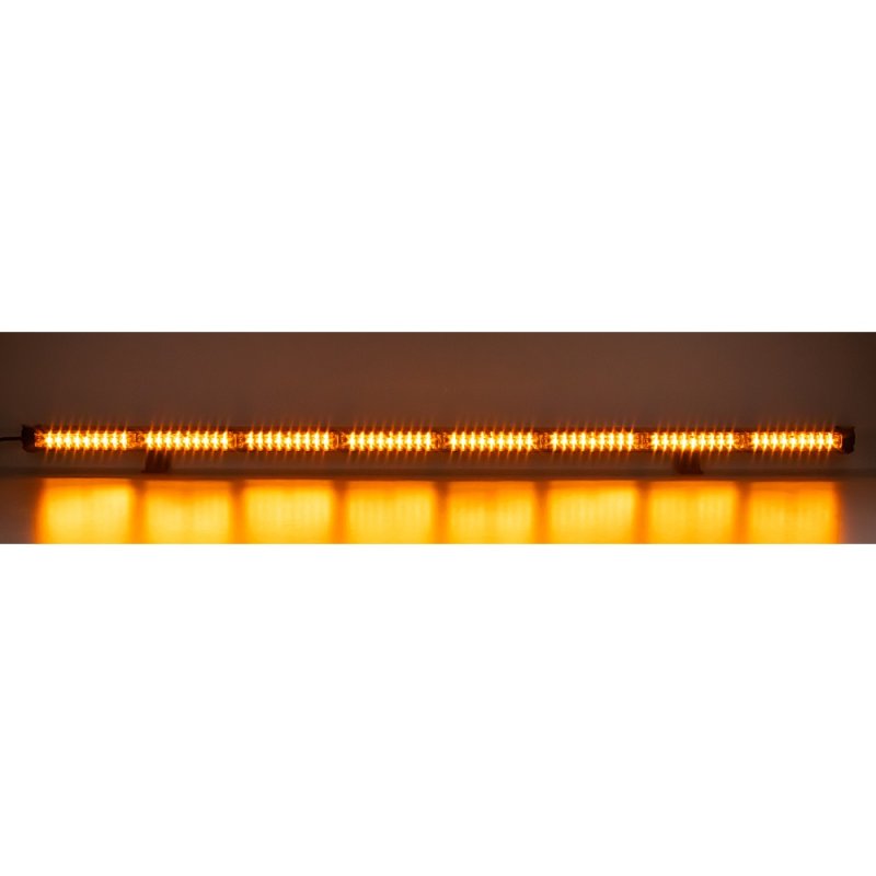 LED alej voděodolná (IP67) 12-24V, 72x LED 1W, oranžová 1204mm, d.o., ECE R65 (kf77-1204C)