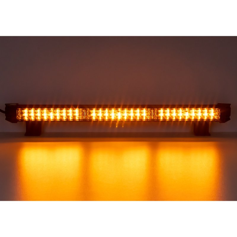 LED alej voděodolná (IP67) 12-24V, 27x LED 1W, oranžová 484mm, ECE R65 (kf77-484)
