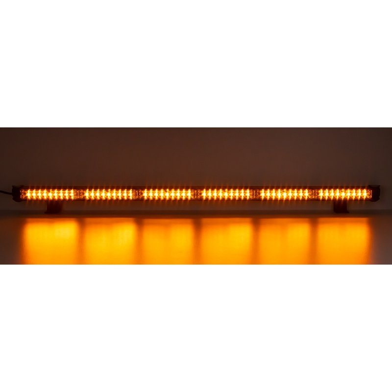 LED alej voděodolná (IP67) 12-24V, 54x LED 1W, oranžová 916mm, ECE R65 (kf77-916)